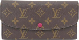 Louis Vuitton Brown Coated Canvas Long Wallet (Bi-Fold) (Pre-Owned)