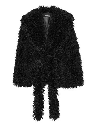 Rotate Faux Fur Belted Jacket