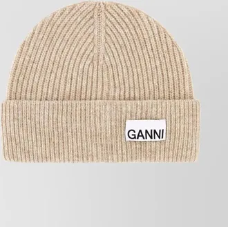 Ganni ribbed beanie