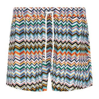 Missoni Beachwear, male, Multicolor, Size: XL Zigzag Swim Shorts