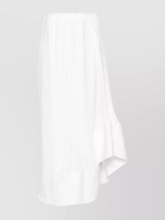 Lanvin asymmetric pleated midi skirt