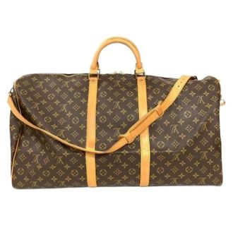 Louis Vuitton Pre-owned Weekend Bags, unisex, Brown, Size: ONE SIZE Pre-owned Canvas Weekend Bag