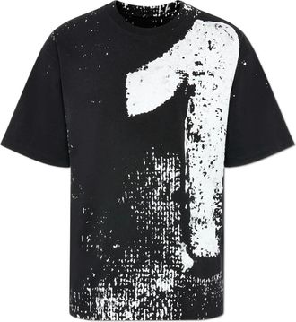 Maison Margiela Numbers Grafisch T-shirt - Heren - T-shirts - Zwart - M - Katoen - Tops