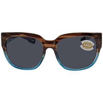 Costa WATERWOMAN 2 Grey Polarized Polycarbonate Ladies Sunglasses WTR 251 OGP 58
