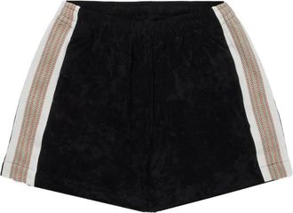 Sasquatchfabrix. Shorts con righe laterali - Nero