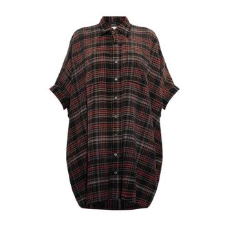R13 Abito a camicia oversize a quadri - - Dresses - Donna - Multicolore - ONE SIZE