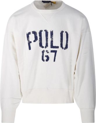 Ralph Lauren Nevis Round Neck Sweatshirt - Heren - Sweatshirts - Beige - L - Hoodies & sweatvesten