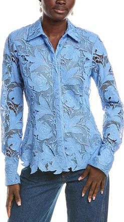 Oscar De La Renta Silk-Lined Blouse