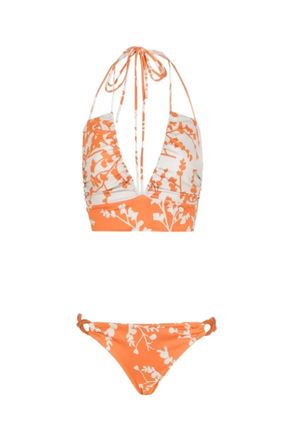 Silvia Tcherassi Idina Bikini Bottom In Purple Kaleidoscope