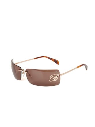 Blumarine Zonnebril Gepolijst Koperkleurig Goud