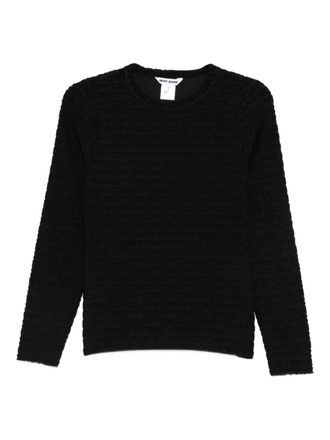 DKNY logo-jacquard T-shirt - Black