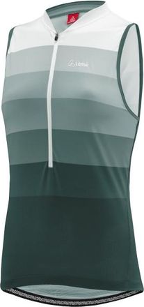 LOEFFLER Bike Sleevless Jersey Halfzip Rainbow Velo Singlet f&uuml;r Damen | blau