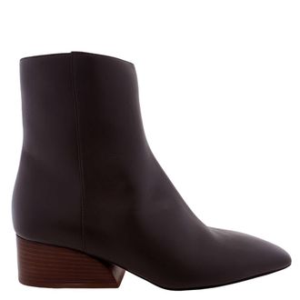 Bally Glenda Leather Boots In Ebano, Brand Size 38 ( US Size 7.5 )