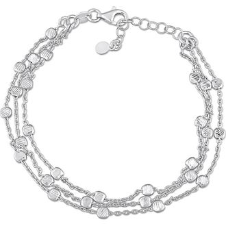 Delmar Sterling Silver Multi-Strand Link Bracelet at Nordstrom Rack