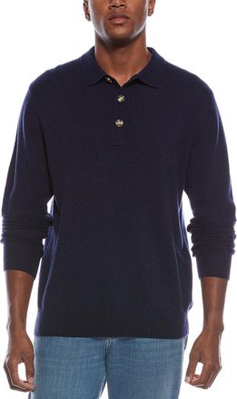 Kier + J Mixed Stitch Wool & Cashmere-Blend Polo Sweater