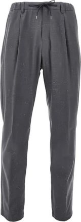 Herno Straight Broeken - Heren - Straight fit broeken - Grijs - S - Wol - Broeken