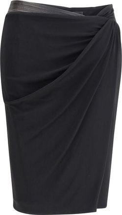 Versace Draped jersey Womens Skirt