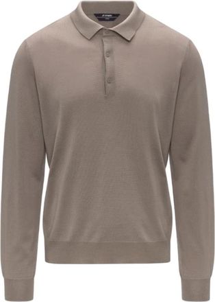 K-Way K2131Uw.wg 9 Polo - Heren - Polos - Bruin - M - Wol - Tops