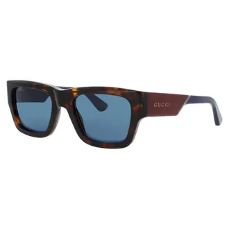 Gucci Mens Blue Rectangular Sunglasses GG1668S 002 52