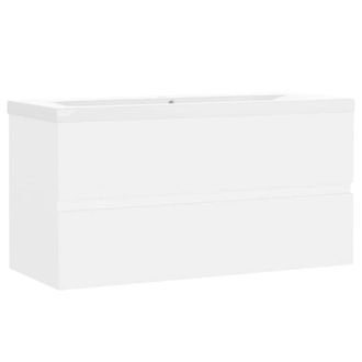 Berkfield Home Sink Cabinet with Built-in Basin White Engineered Wood
