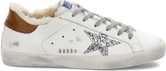 Golden Goose Super Star Leather Upper Glitter Star