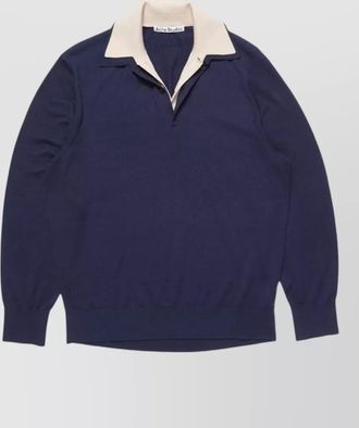 Acne Studios silk polo jumper