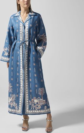 Alemais Womens Acacia pure linen shirtdress