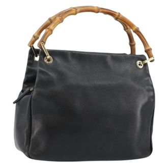 Gucci Pre-owned Handbags, female, Black, Size: ONE SIZE Pre-owned Vintage Hand Bag