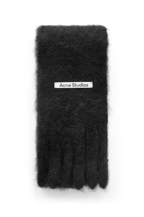 Acne Studios Kinna Skinny Fringed Mohair and Wool-Blend Scarf