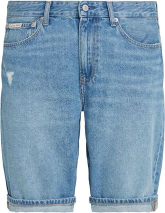 Calvin Klein Regular Short - Heren - Denim shorts - Blauw - W32 - Katoen - Korte Broeken