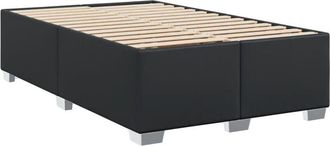 vidaXL Vidaxl - Estructura de cama sin colchón cuero sintético negro 120x200 cm