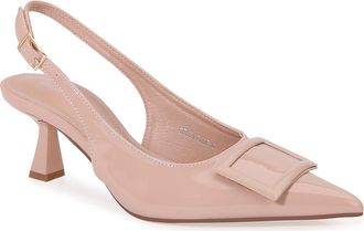 Berness Celestine Pointed Toe Slingback Pump in Beige at Nordstrom Rack, Size 6.5