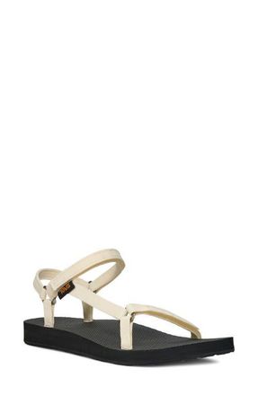 Teva Original Universal Slim Sandal in White/Black at Nordstrom, Size 11