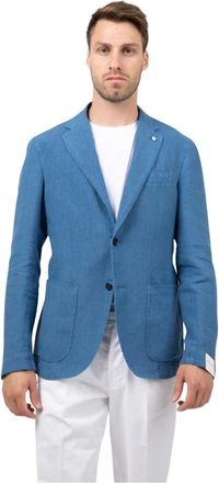 L.B.M. 1911 Single-Breasted Jas - Heren - Blazers - Blauw - L - Jassen