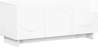 vidaXL Soporte De Tv 90 X 34.5 X 40 Cm Blanco Brillante Vidaxl