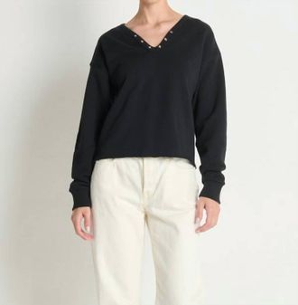 Nation Ltd Tommie Sweatshirt In Jet Black