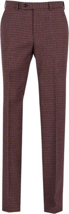 Gabriele Pasini Pantalon met rechte pijpen - Heren - Broeken - Rood - Maat: XL Zijde