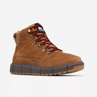 Sorel Mens Explorer Iii Blaze Boot In Velvet Tan Blackened Brown
