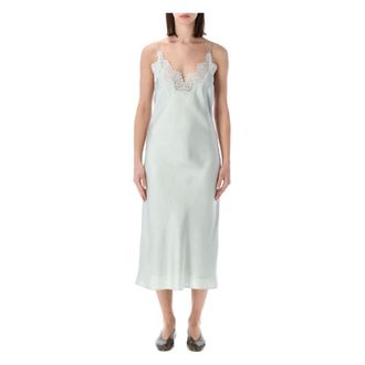 R&oacute;he Midi Dresses, female, Green, Size: XS Slipdress Silk