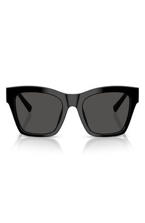 Dolce & Gabbana 53mm Square Sunglasses in Black /Dark Grey at Nordstrom