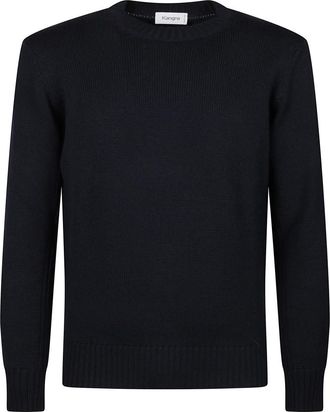 KANGRA Heren, Truien, Blauw, Maat: L Wol