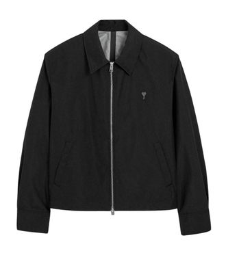 Ami Black Shirt Collar Jacket