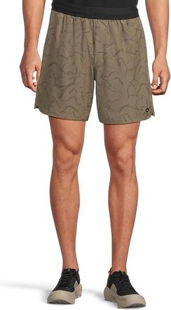 Prana Intrinsic Lined Shorts Mens Shorts Mud Seedling : 2XL 7, Elastane/Polyester