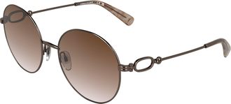 Longchamp Gradient Brick Round Ladies Sunglasses LO188S 773 57