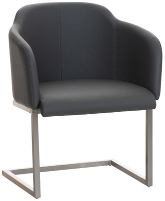 Clp Sedia Magnus In Similpelle Grigio