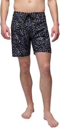 Prana Fenton Board Shorts in Black Grounded at Nordstrom, Size 31