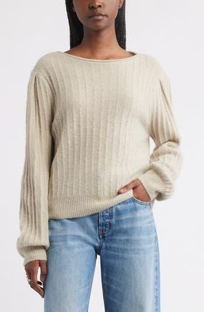 Treasure & Bond Alpaca & Wool Blend Rib Sweater in Grey Chateau at Nordstrom Rack, Size Medium