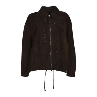 Simonetta Ravizza Light Jackets, female, Brown, Size: XL Light Jacket