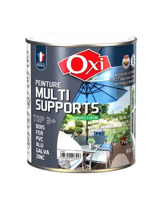 MiCa Decorations Oxi Top3 Vernice Satinata Bianca 2,5 Litri Multi-supporto