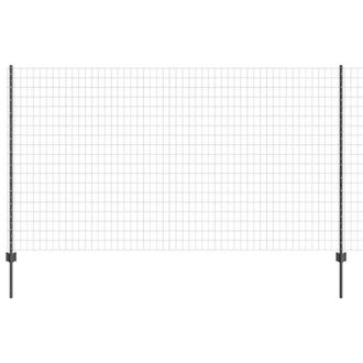 Berkfield Home Euro Fence with 10 U Posts Grey 1, 4x10 m Steel